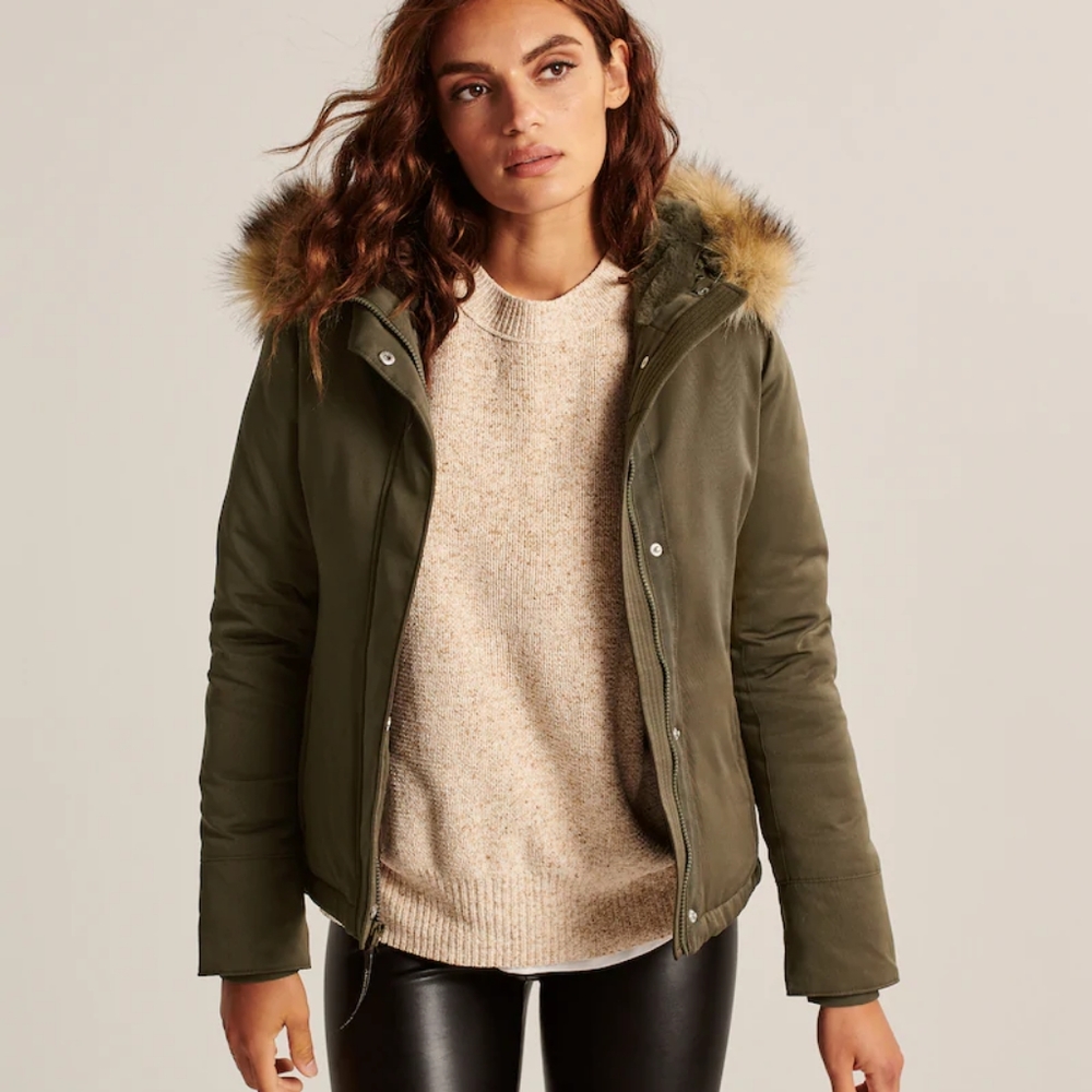 Women olive jacket size L